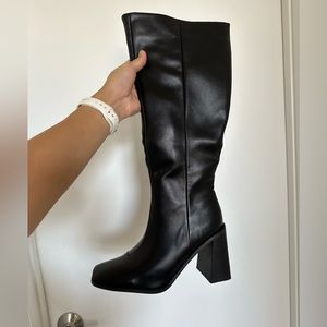 Black Heeled Boots NEVER WORN